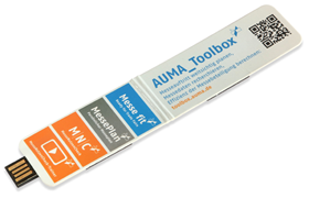Papier-USB Magnetclip AUMA Abbildung: USB-Papier Magnetclip
